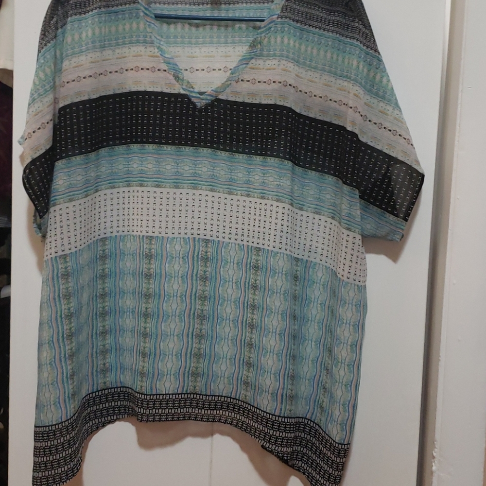 Oversized overlay shirt